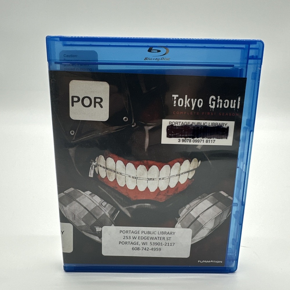 Tokyo Ghoul Collector's Edition Box Set 4-Disc Blu-ray/Dvd, Season One Used